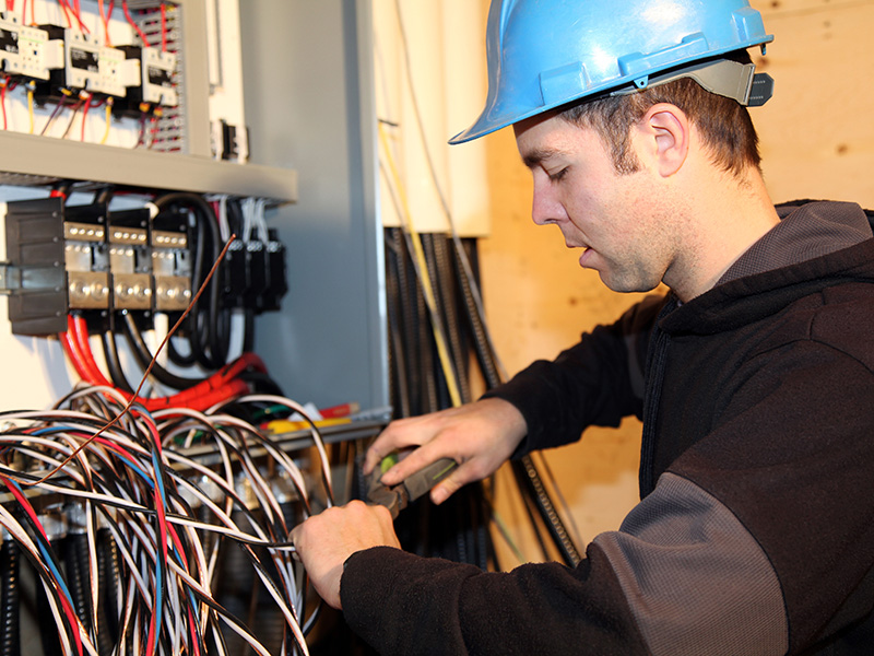 Electrician working